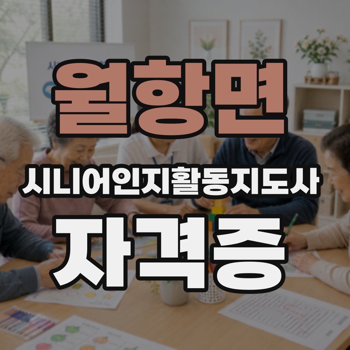 월항면 시니어인지활동지도사 자격증