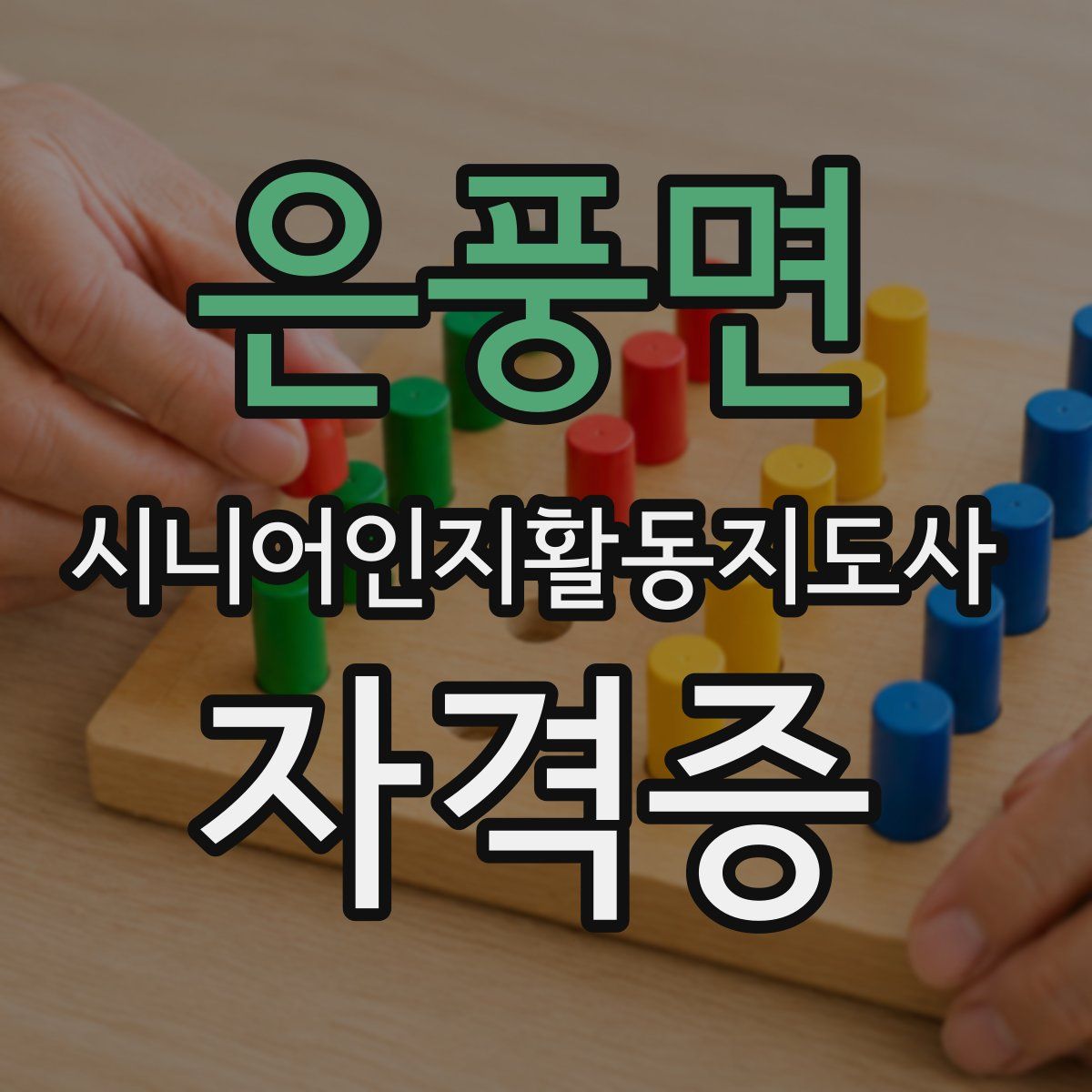 은풍면 시니어인지활동지도사 자격증