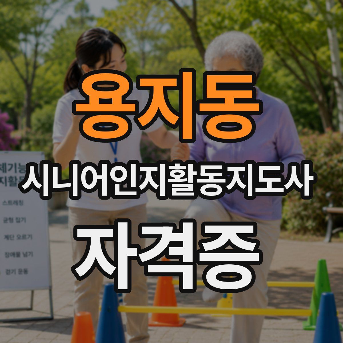 용지동 시니어인지활동지도사 자격증