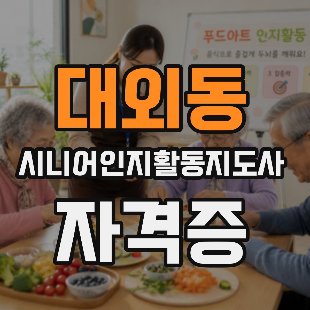 대외동 시니어인지활동지도사 자격증