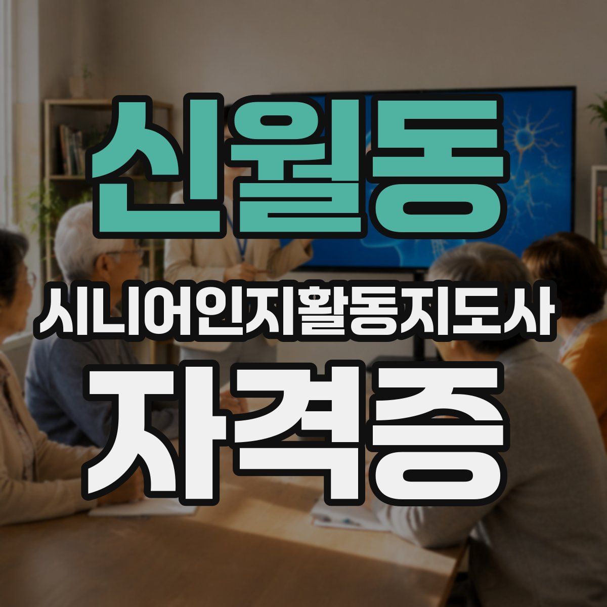 신월동 시니어인지활동지도사 자격증
