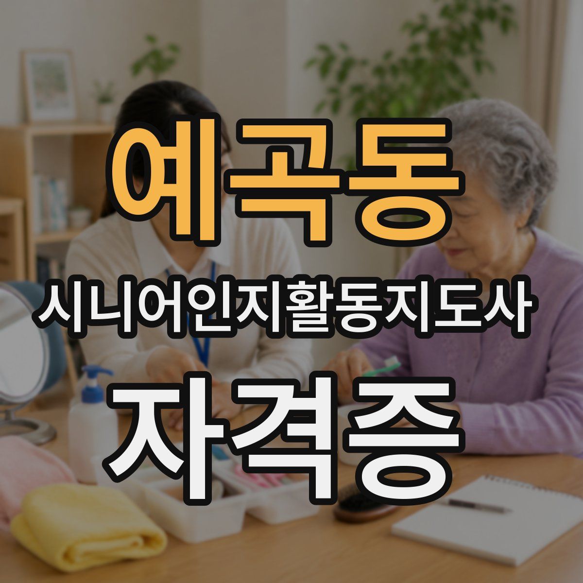 예곡동 시니어인지활동지도사 자격증
