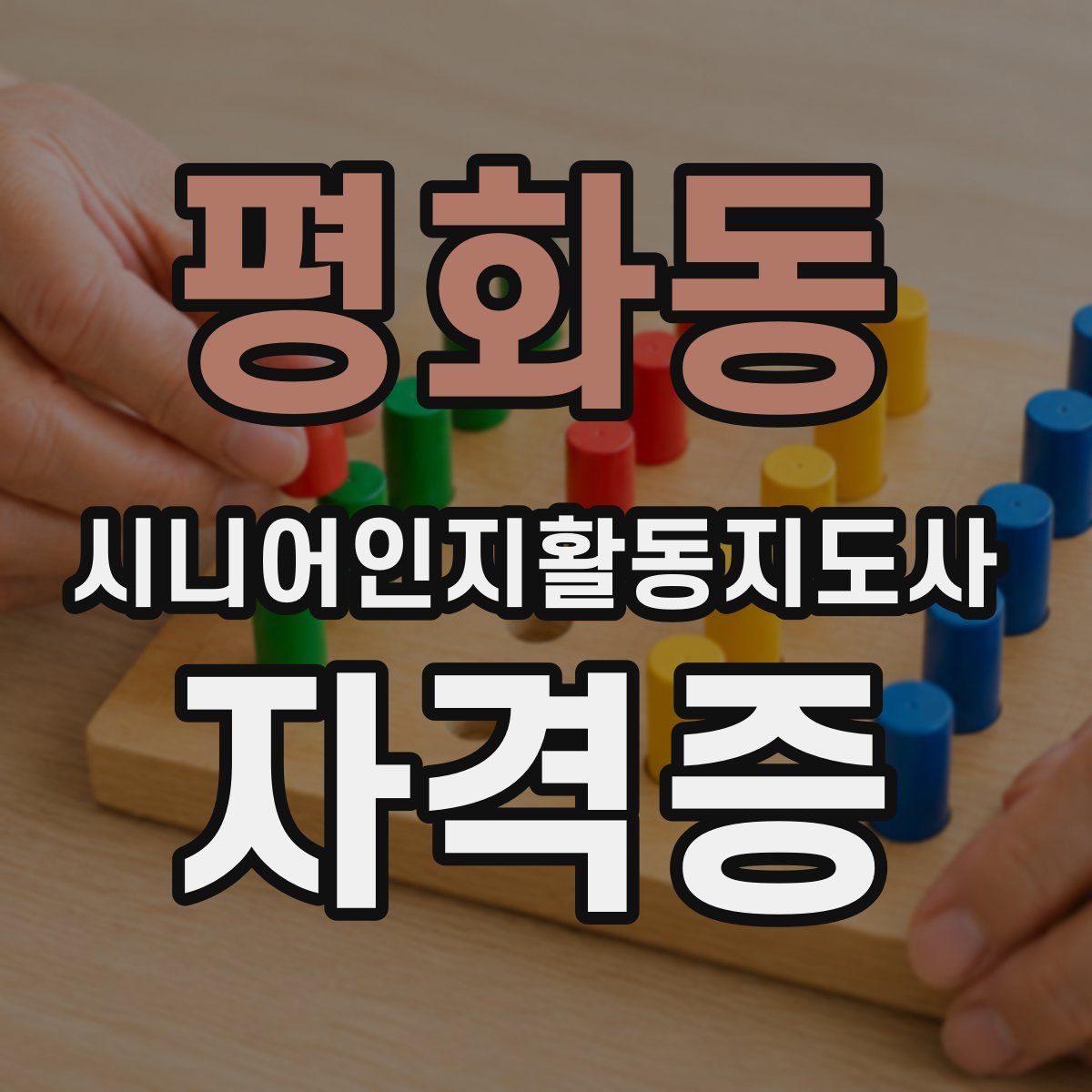 평화동 시니어인지활동지도사 자격증