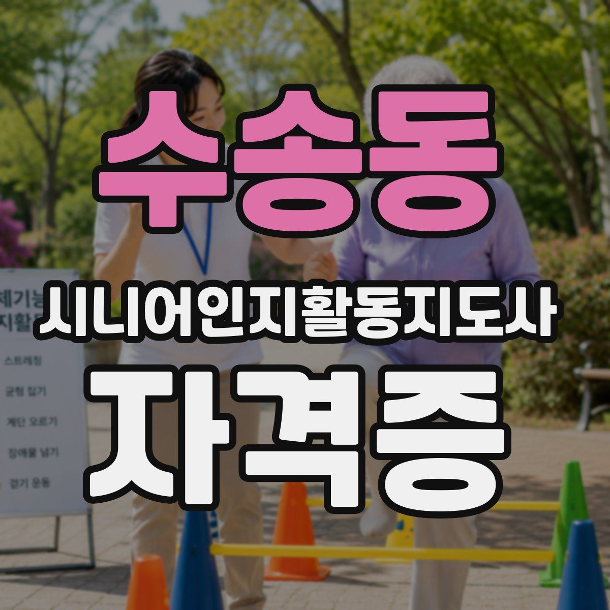수송동 시니어인지활동지도사 자격증