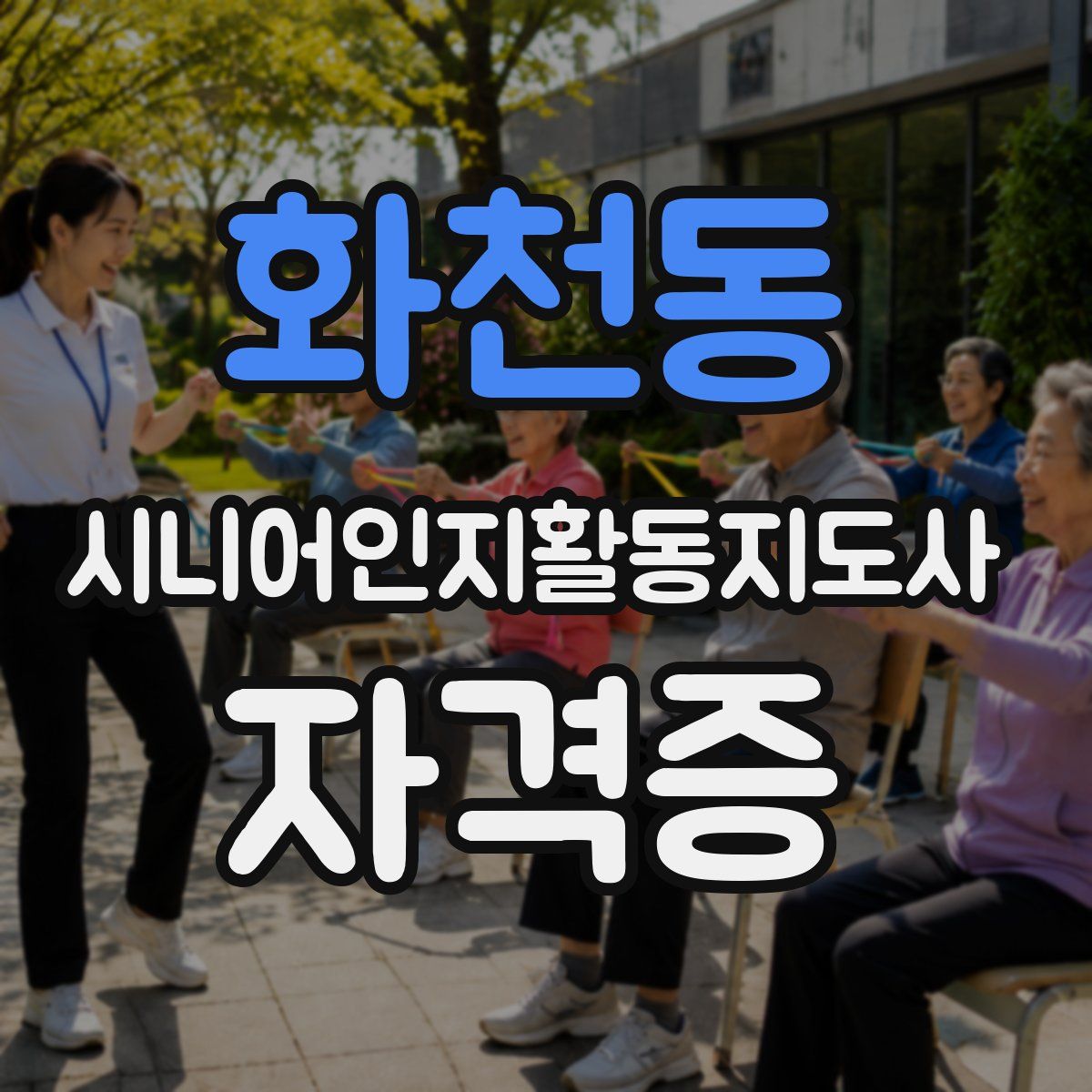 화천동 시니어인지활동지도사 자격증