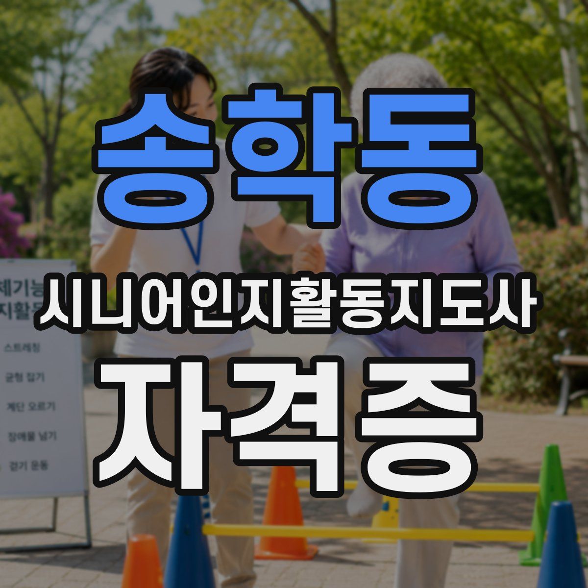 송학동 시니어인지활동지도사 자격증