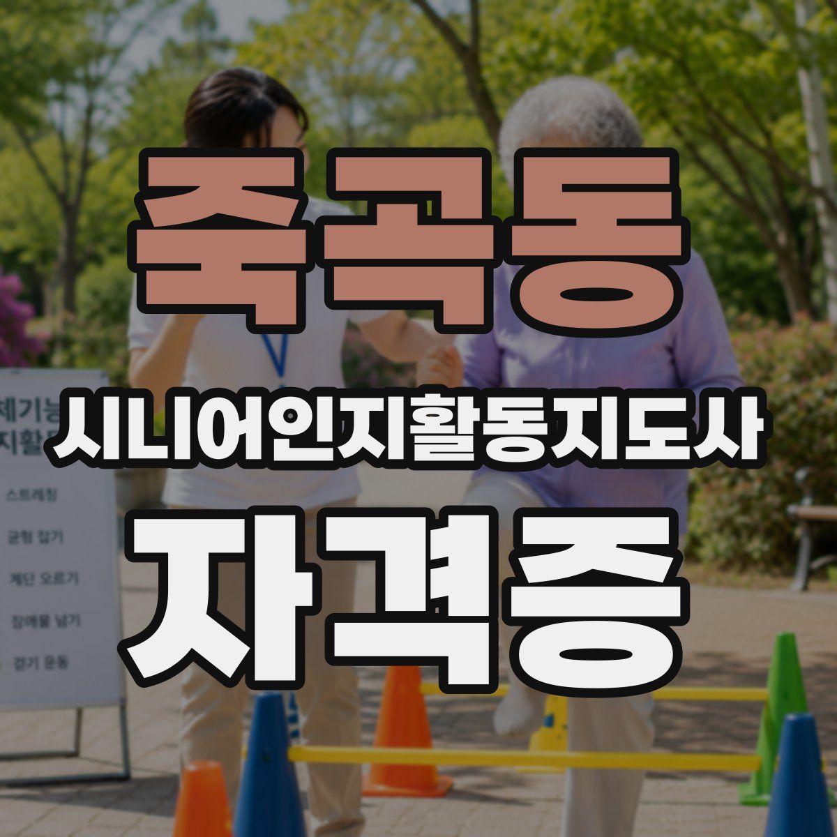 죽곡동 시니어인지활동지도사 자격증