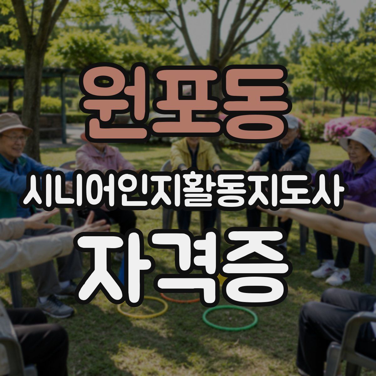원포동 시니어인지활동지도사 자격증