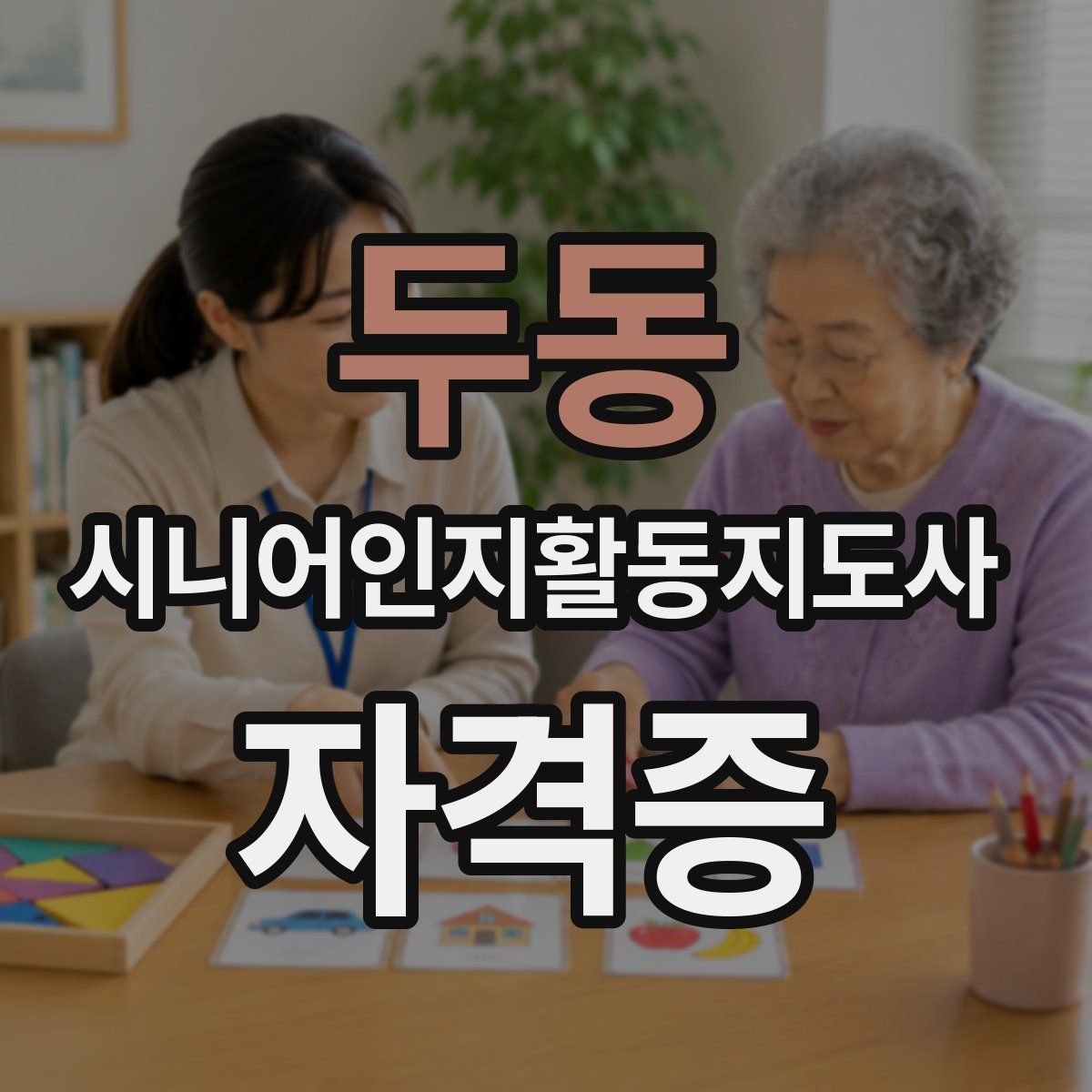 두동 시니어인지활동지도사 자격증