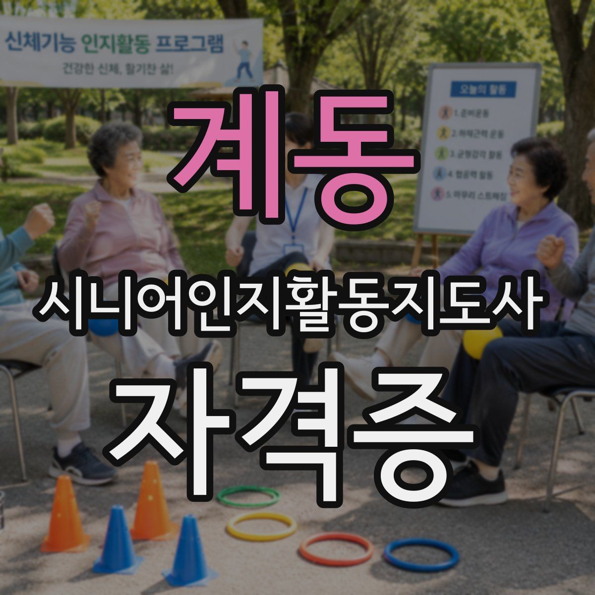 계동 시니어인지활동지도사 자격증