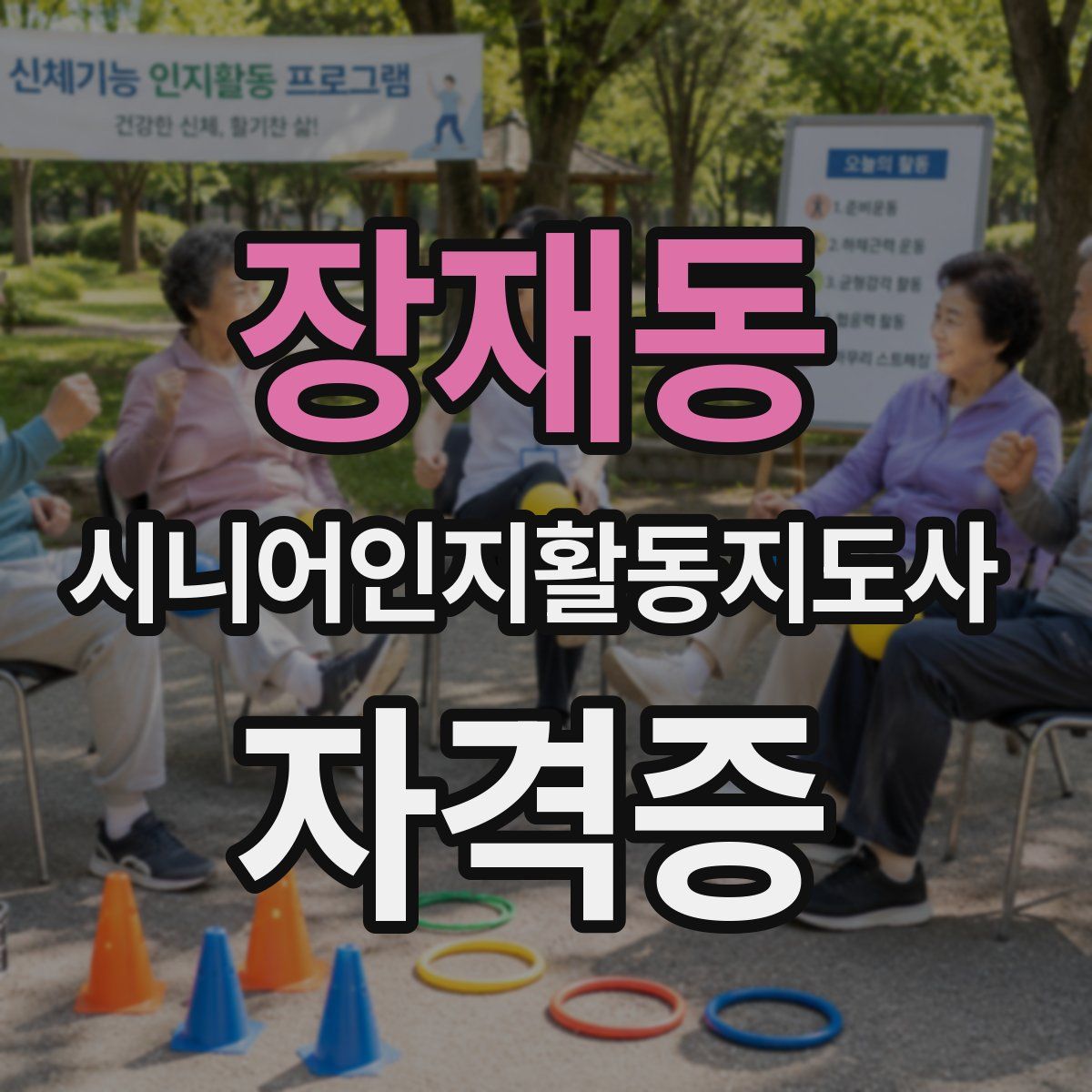 장재동 시니어인지활동지도사 자격증
