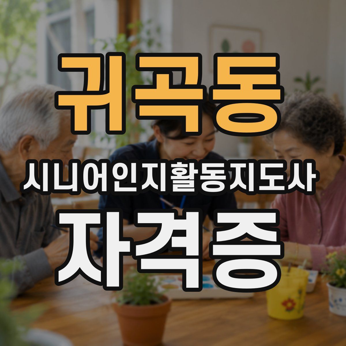 귀곡동 시니어인지활동지도사 자격증