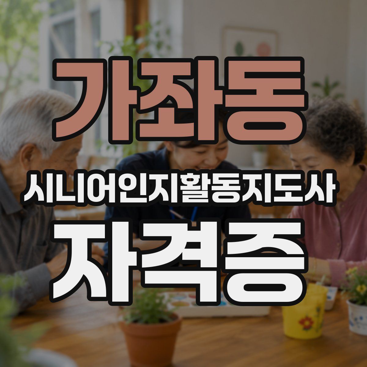 가좌동 시니어인지활동지도사 자격증