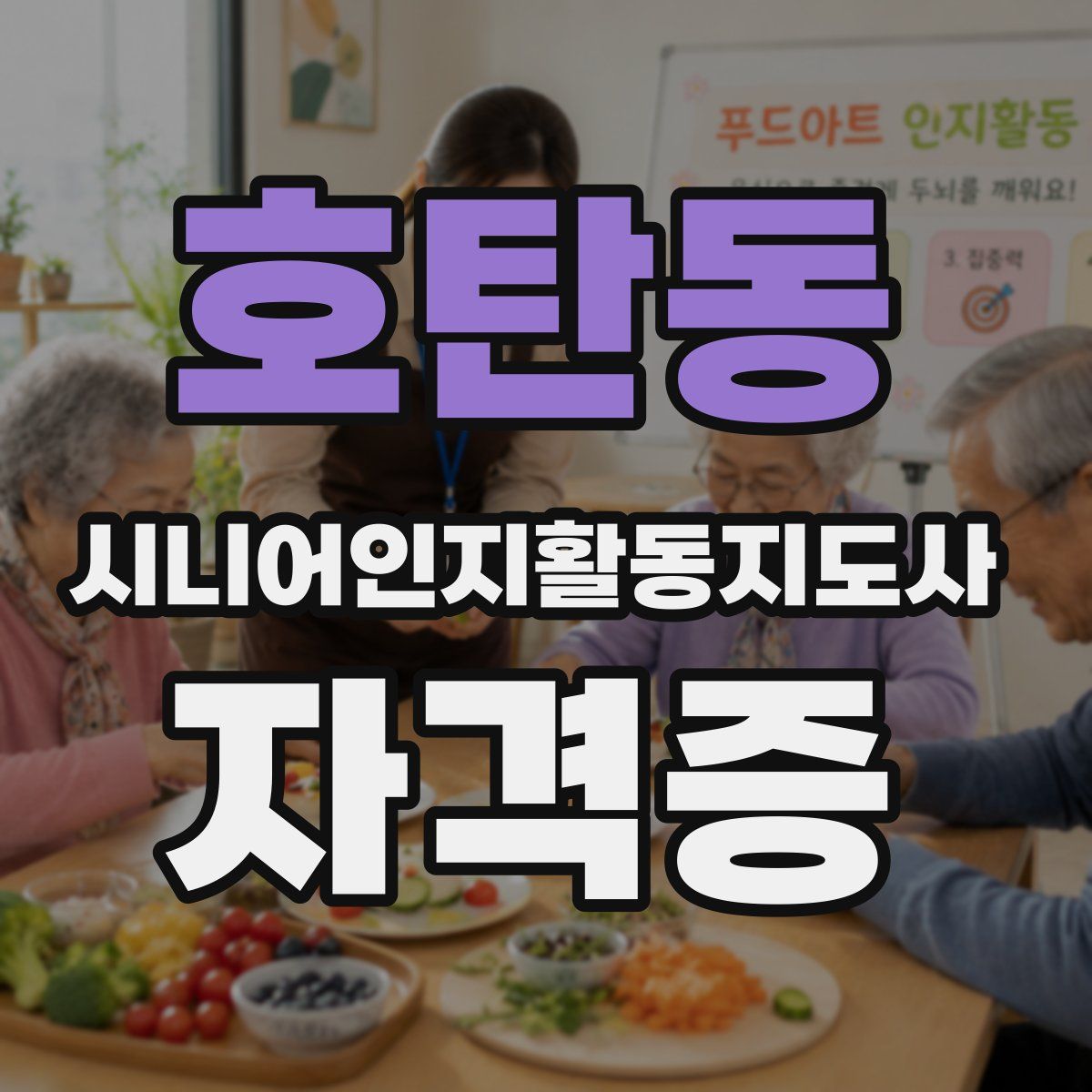 호탄동 시니어인지활동지도사 자격증