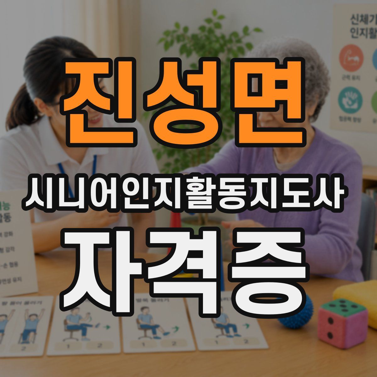 진성면 시니어인지활동지도사 자격증