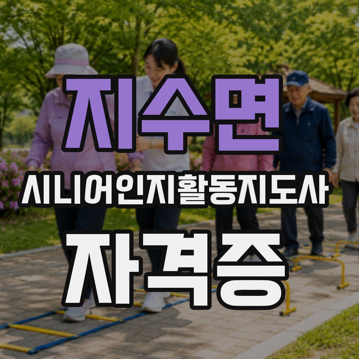 지수면 시니어인지활동지도사 자격증