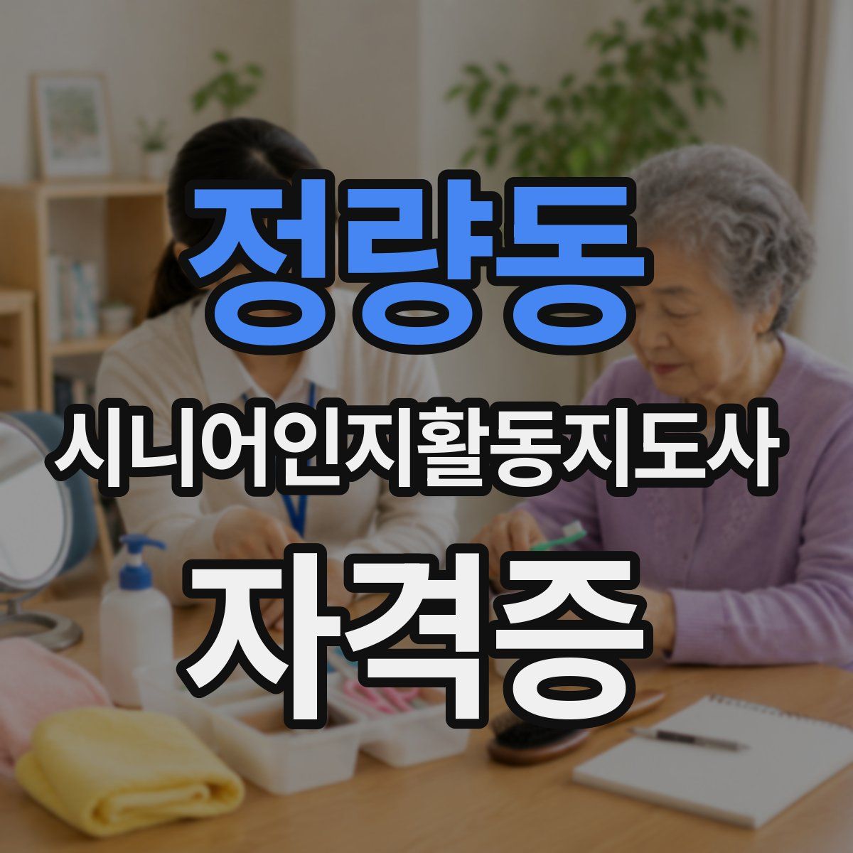 정량동 시니어인지활동지도사 자격증