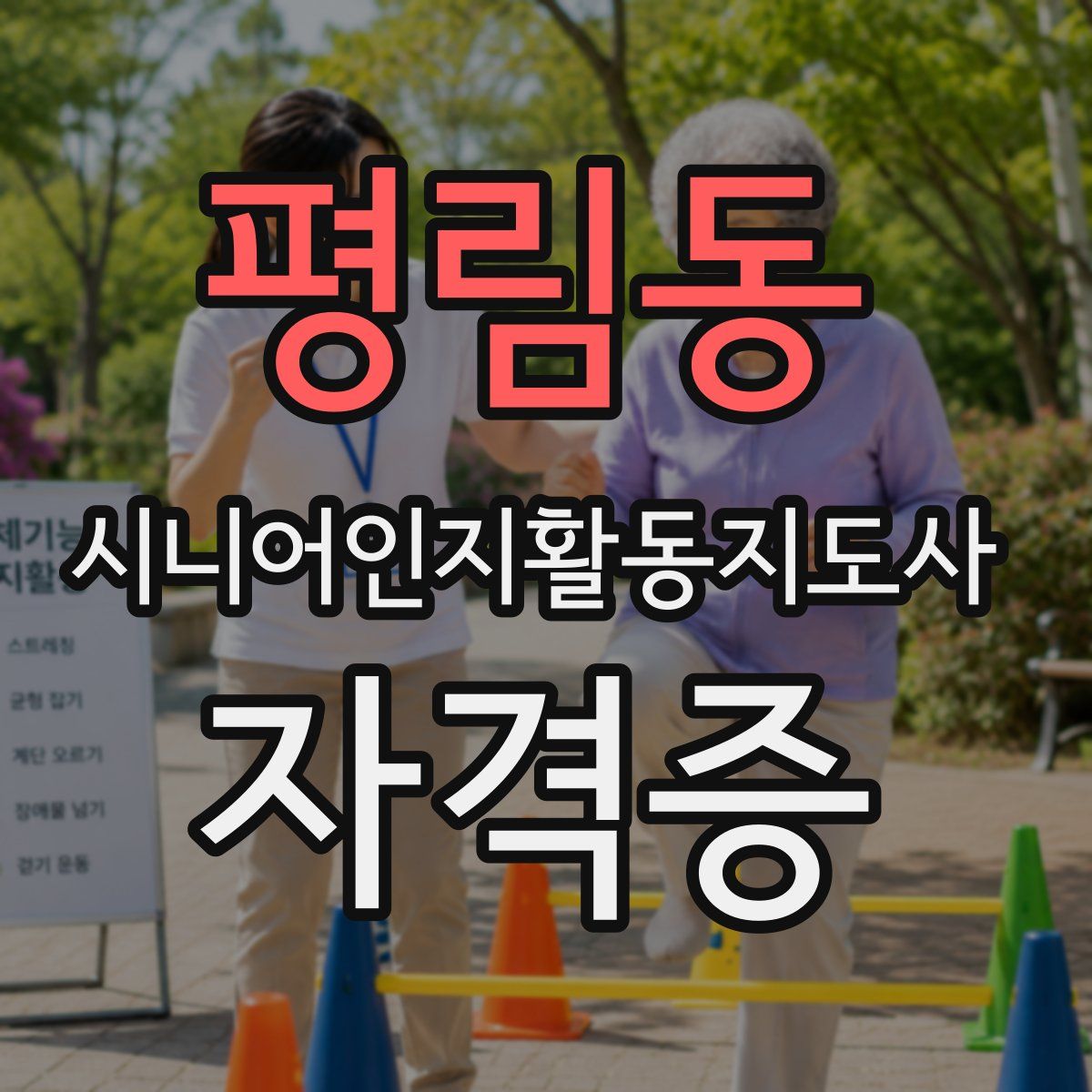 평림동 시니어인지활동지도사 자격증