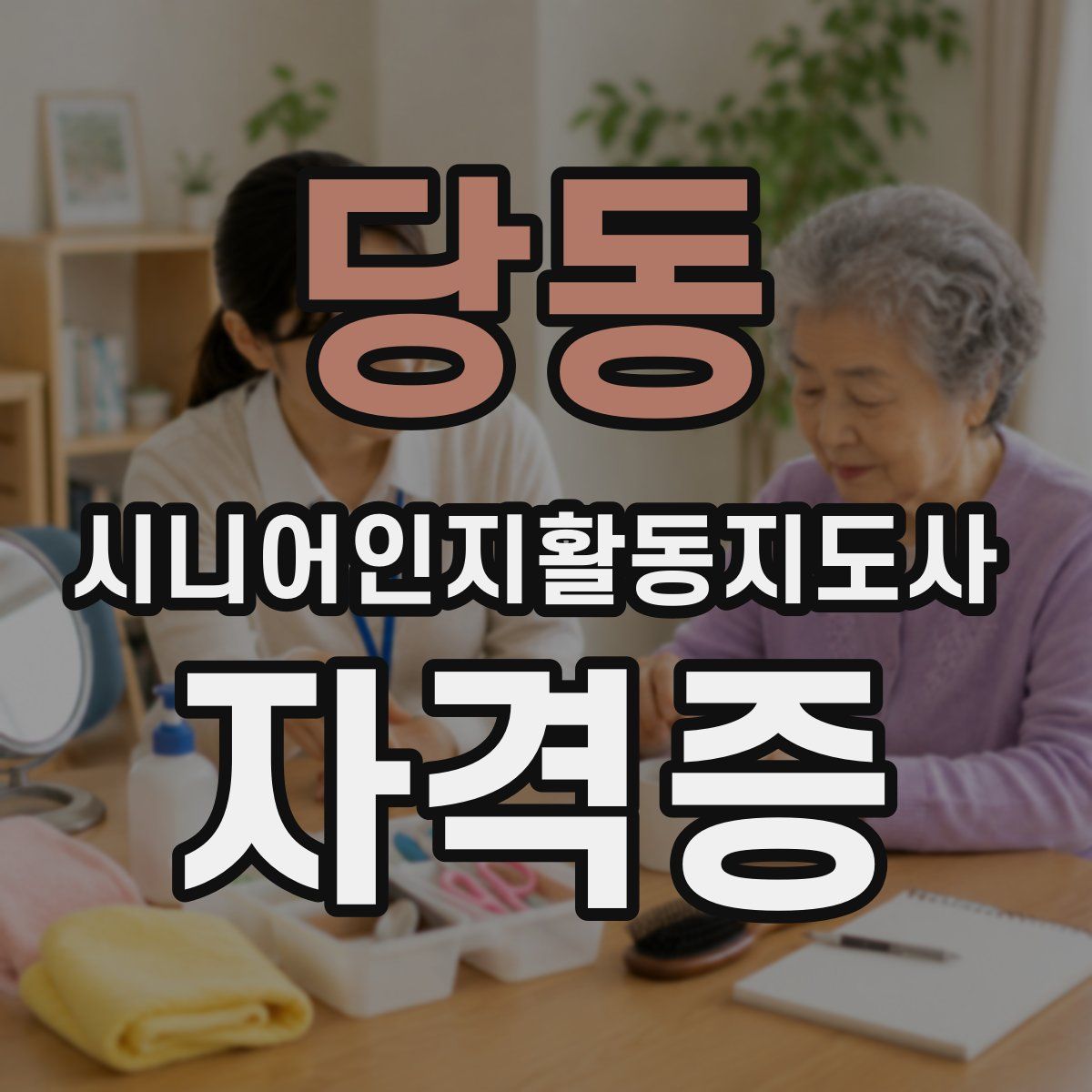 당동 시니어인지활동지도사 자격증