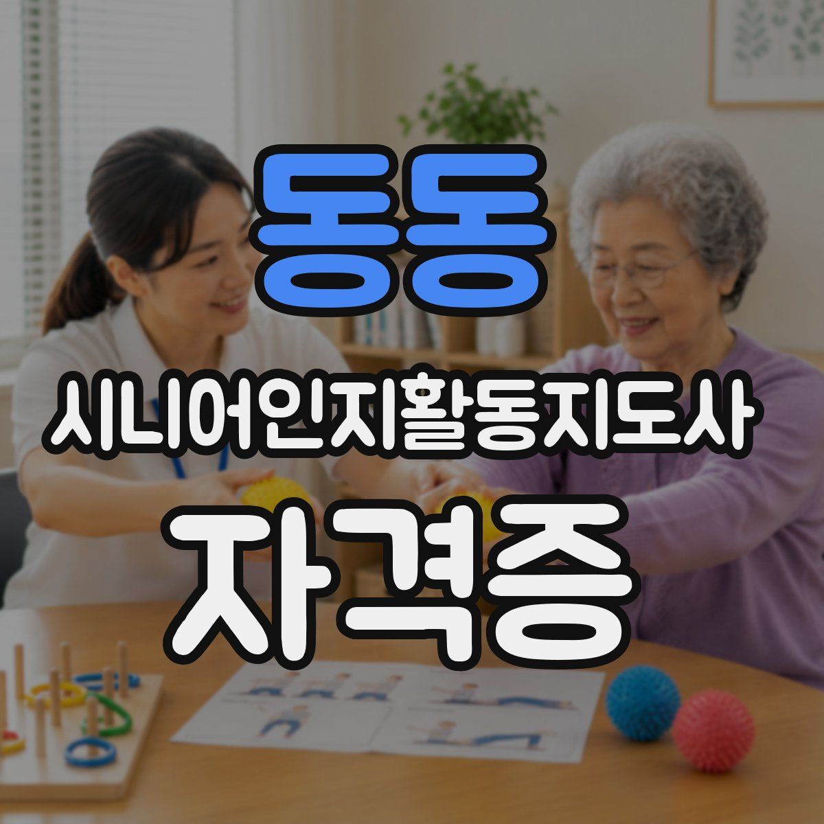 동동 시니어인지활동지도사 자격증
