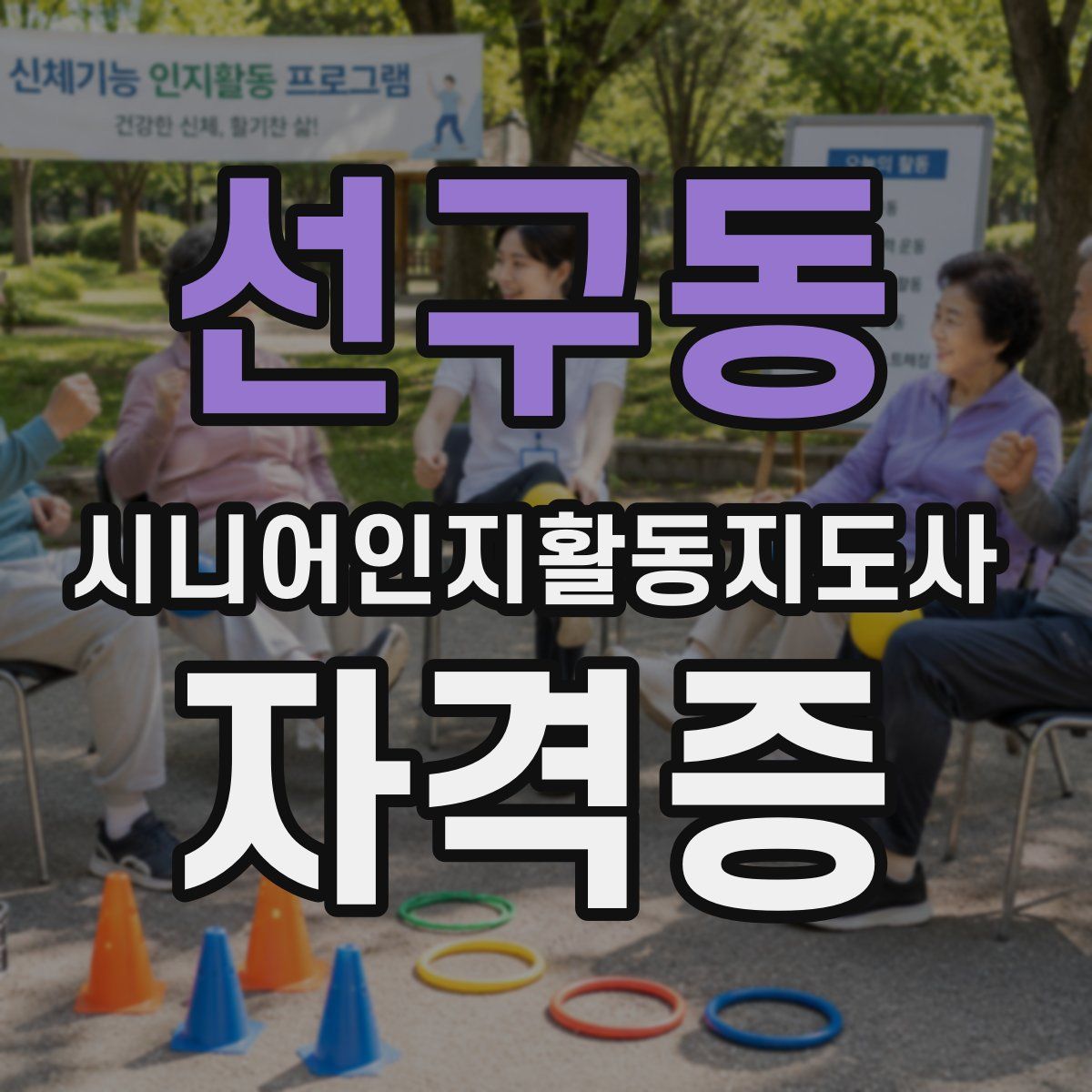 선구동 시니어인지활동지도사 자격증