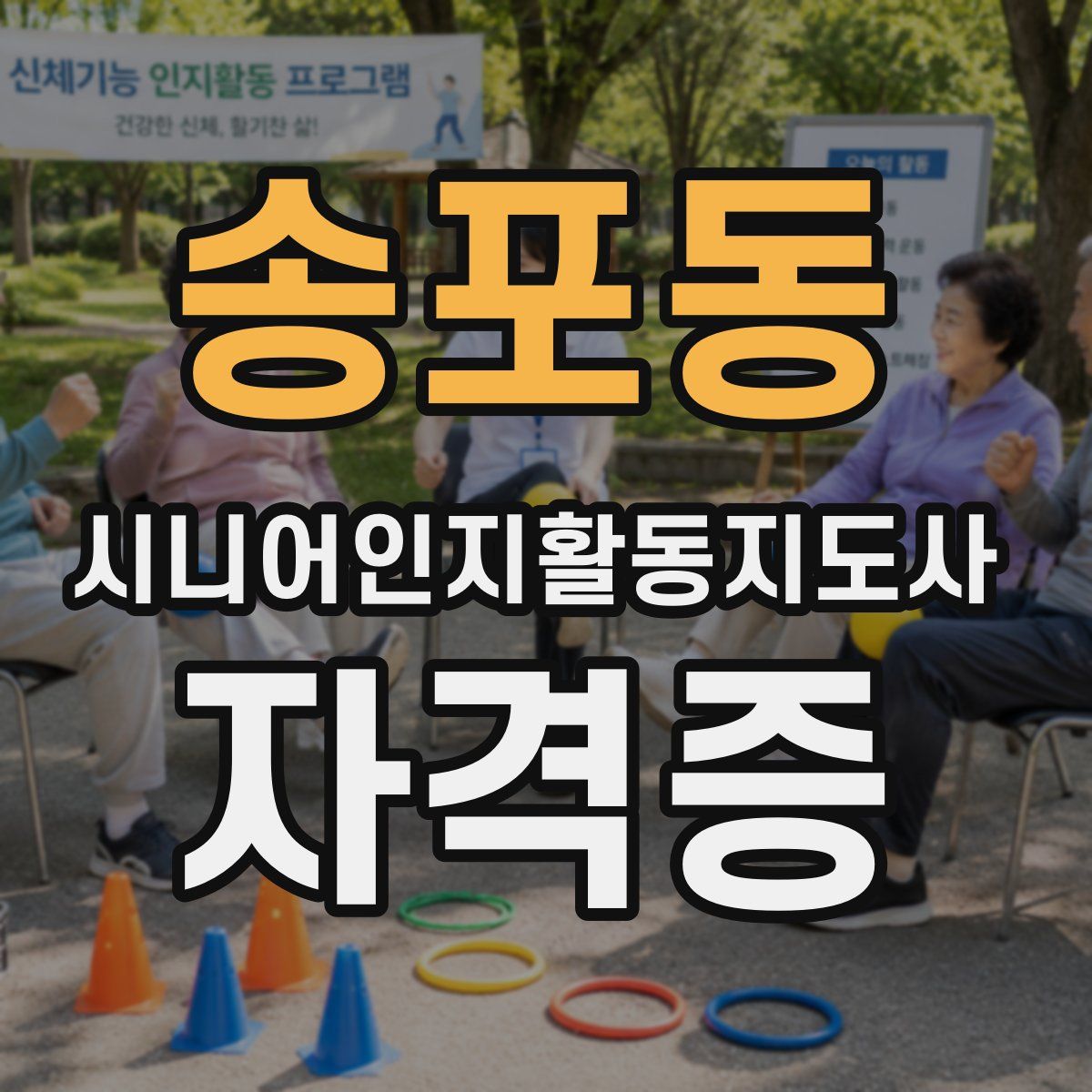 송포동 시니어인지활동지도사 자격증