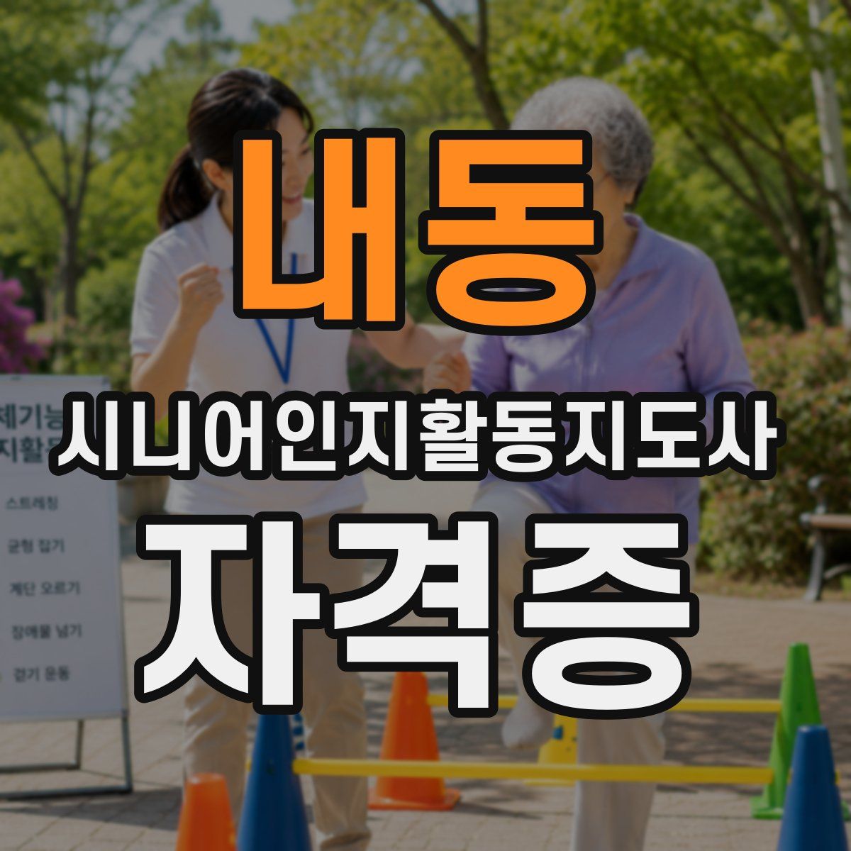 내동 시니어인지활동지도사 자격증