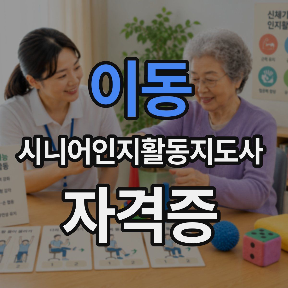 이동 시니어인지활동지도사 자격증
