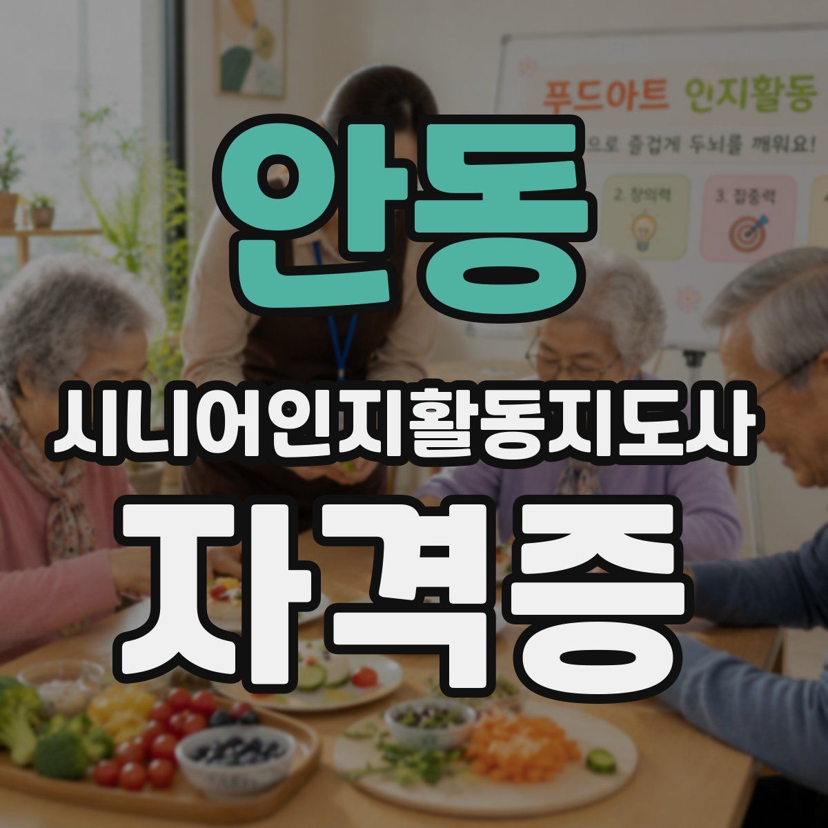 안동 시니어인지활동지도사 자격증