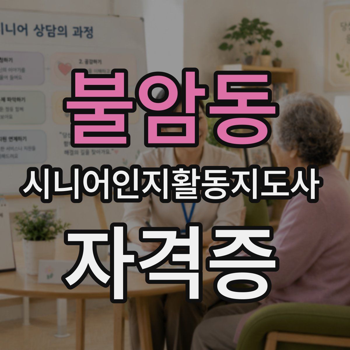 불암동 시니어인지활동지도사 자격증