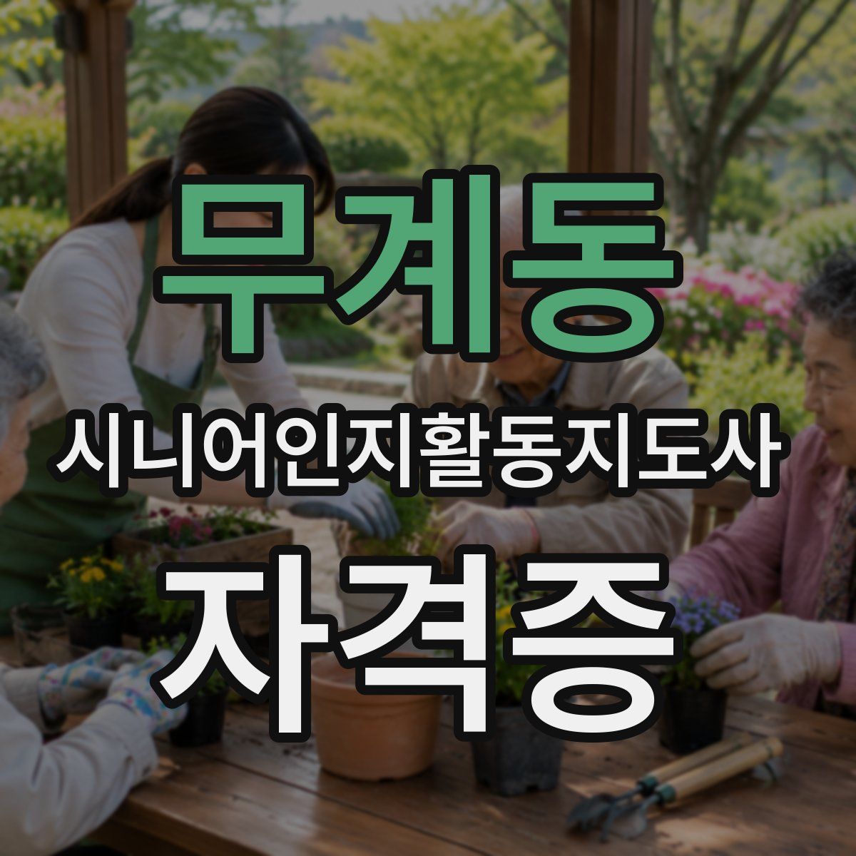 무계동 시니어인지활동지도사 자격증