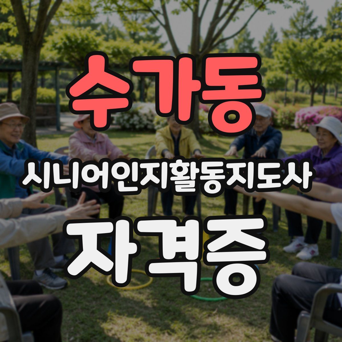 수가동 시니어인지활동지도사 자격증