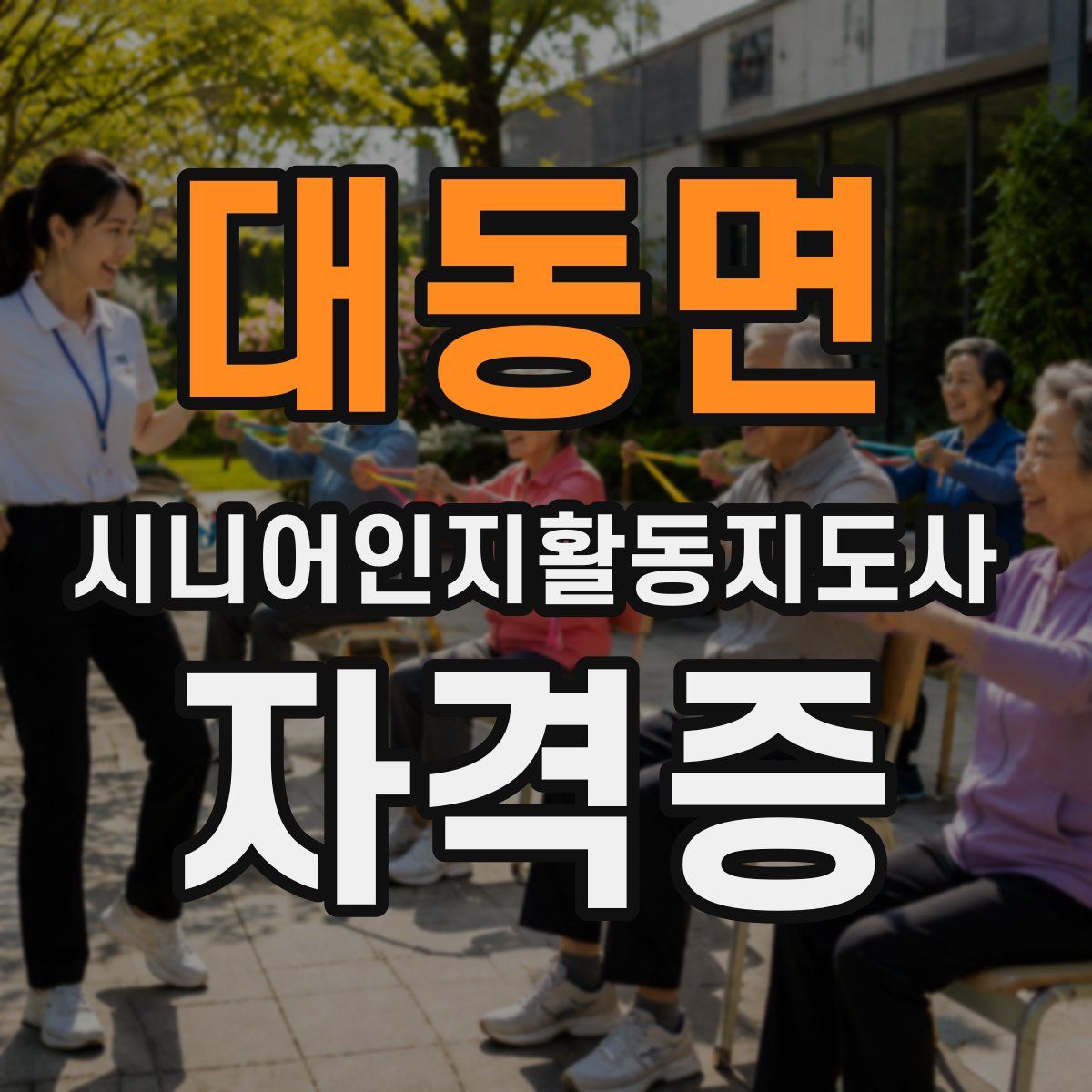 대동면 시니어인지활동지도사 자격증