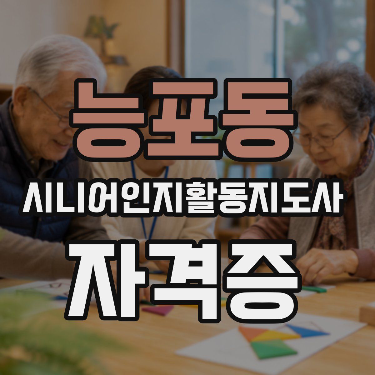 능포동 시니어인지활동지도사 자격증