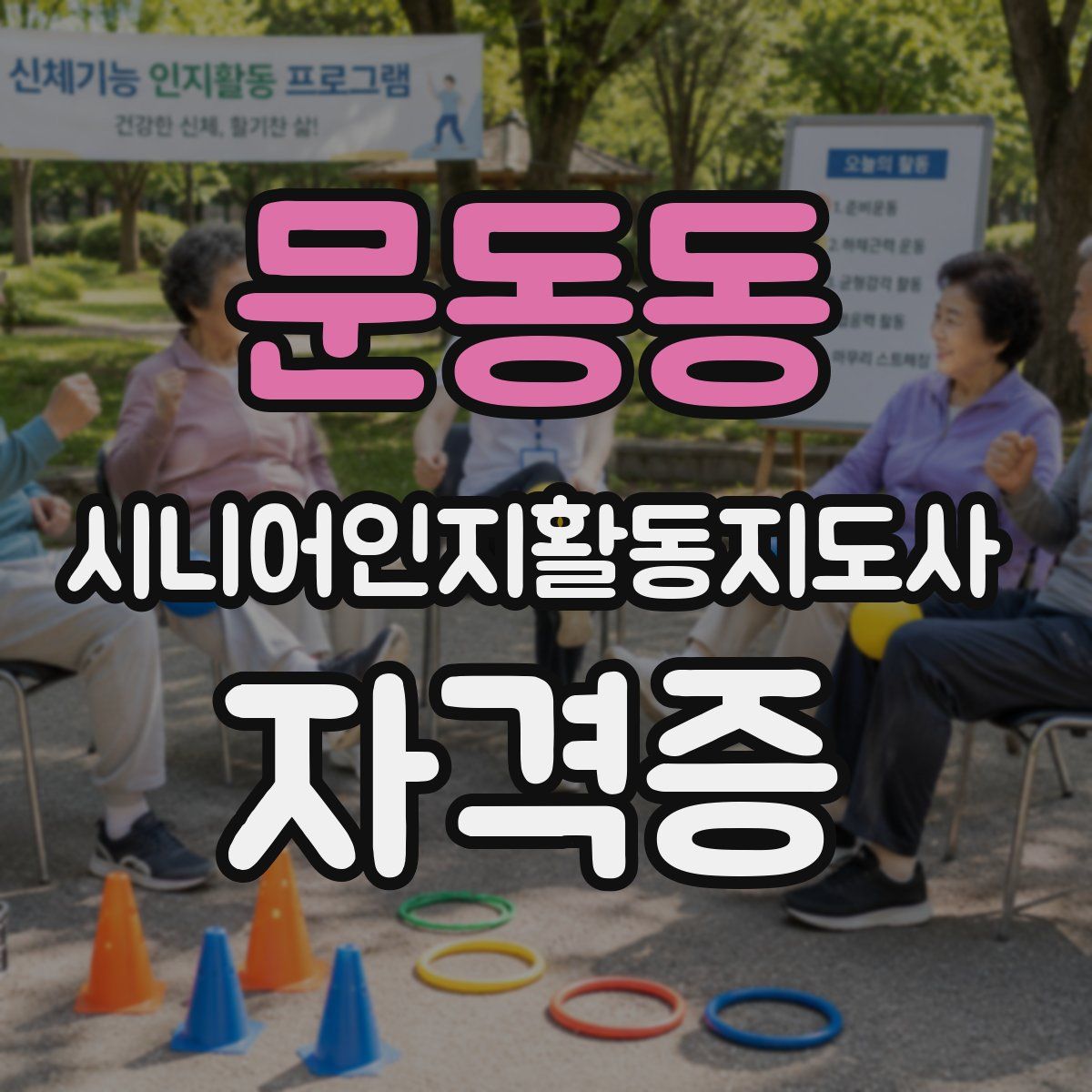 문동동 시니어인지활동지도사 자격증