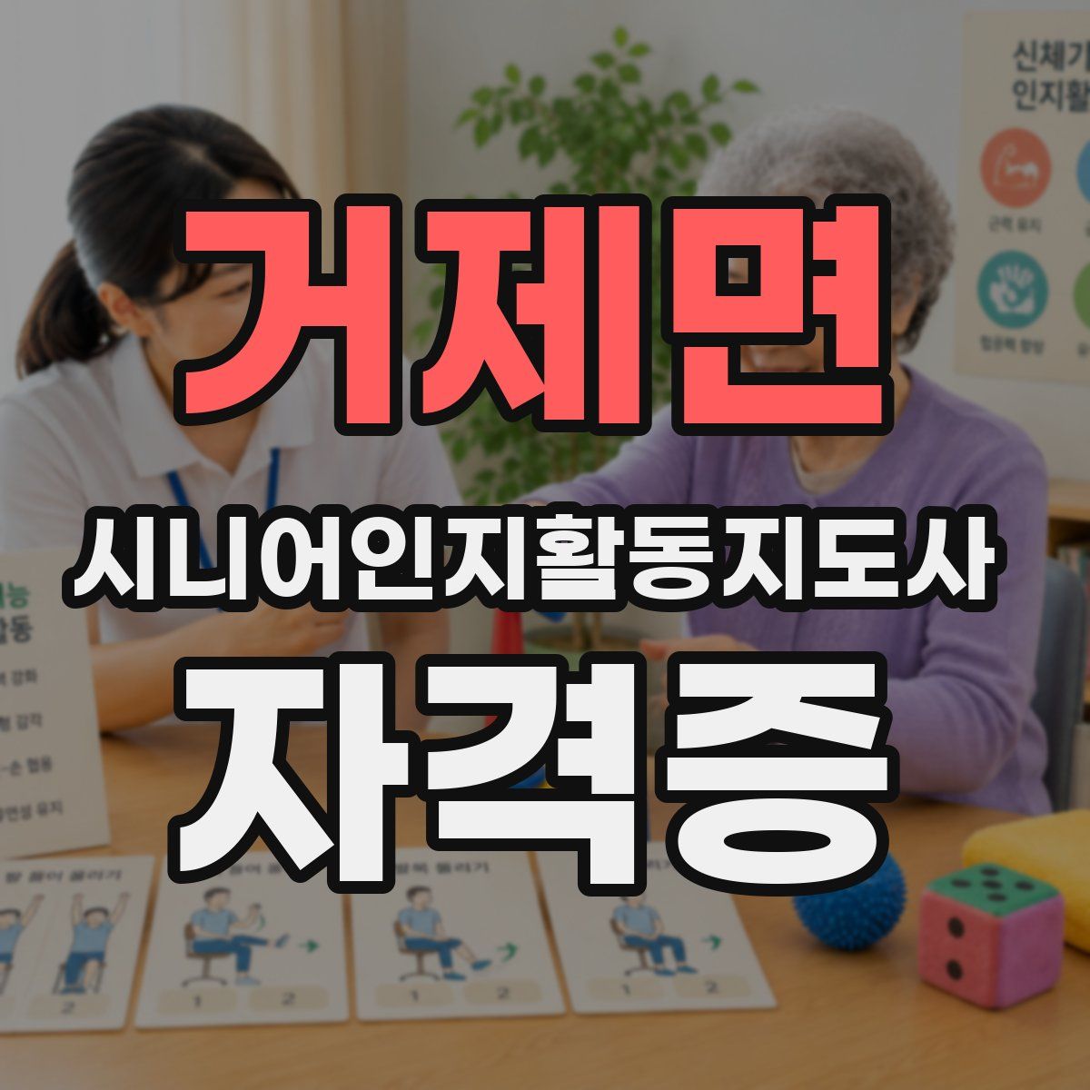 거제면 시니어인지활동지도사 자격증