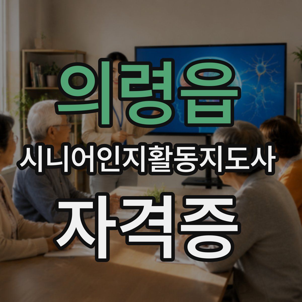 의령읍 시니어인지활동지도사 자격증