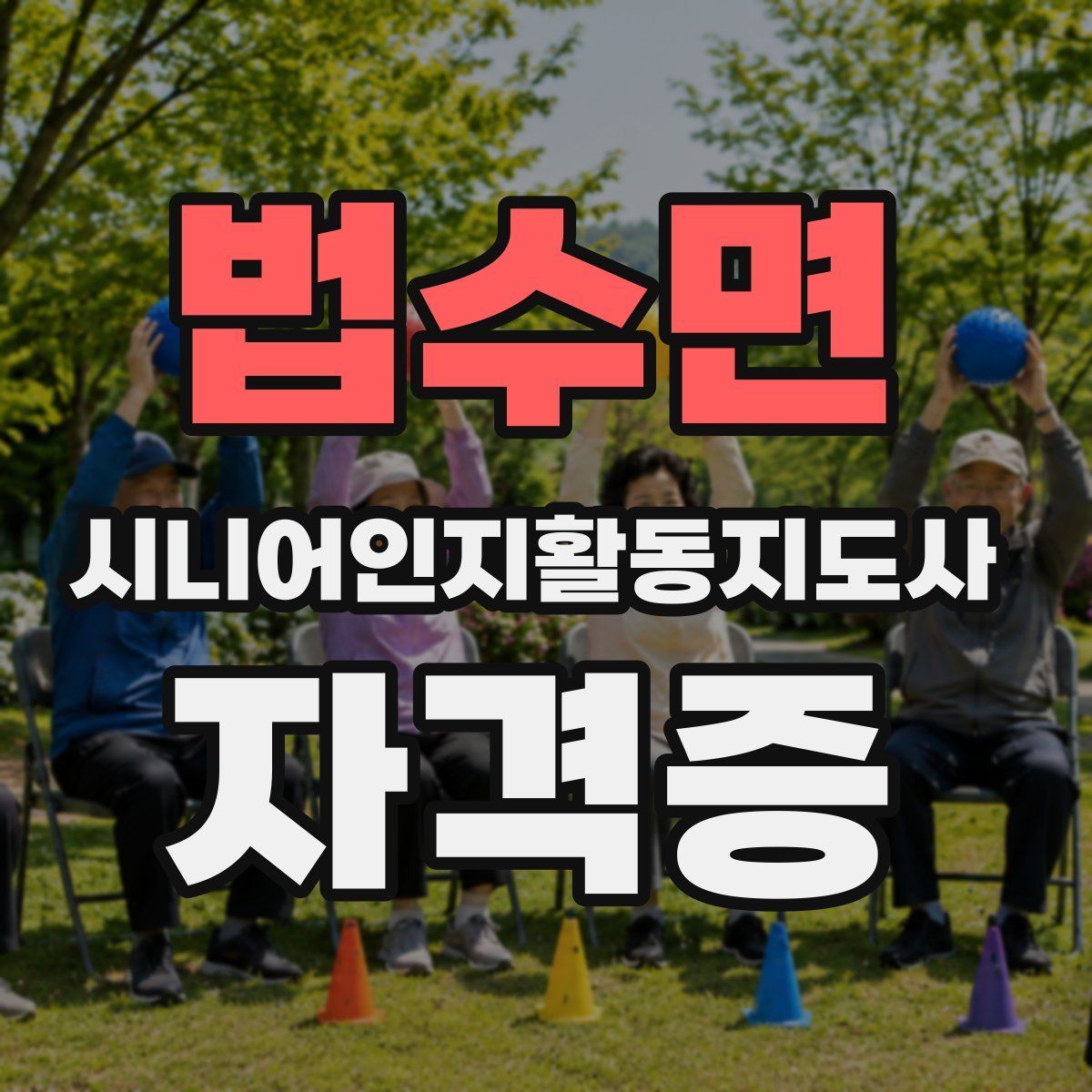 법수면 시니어인지활동지도사 자격증