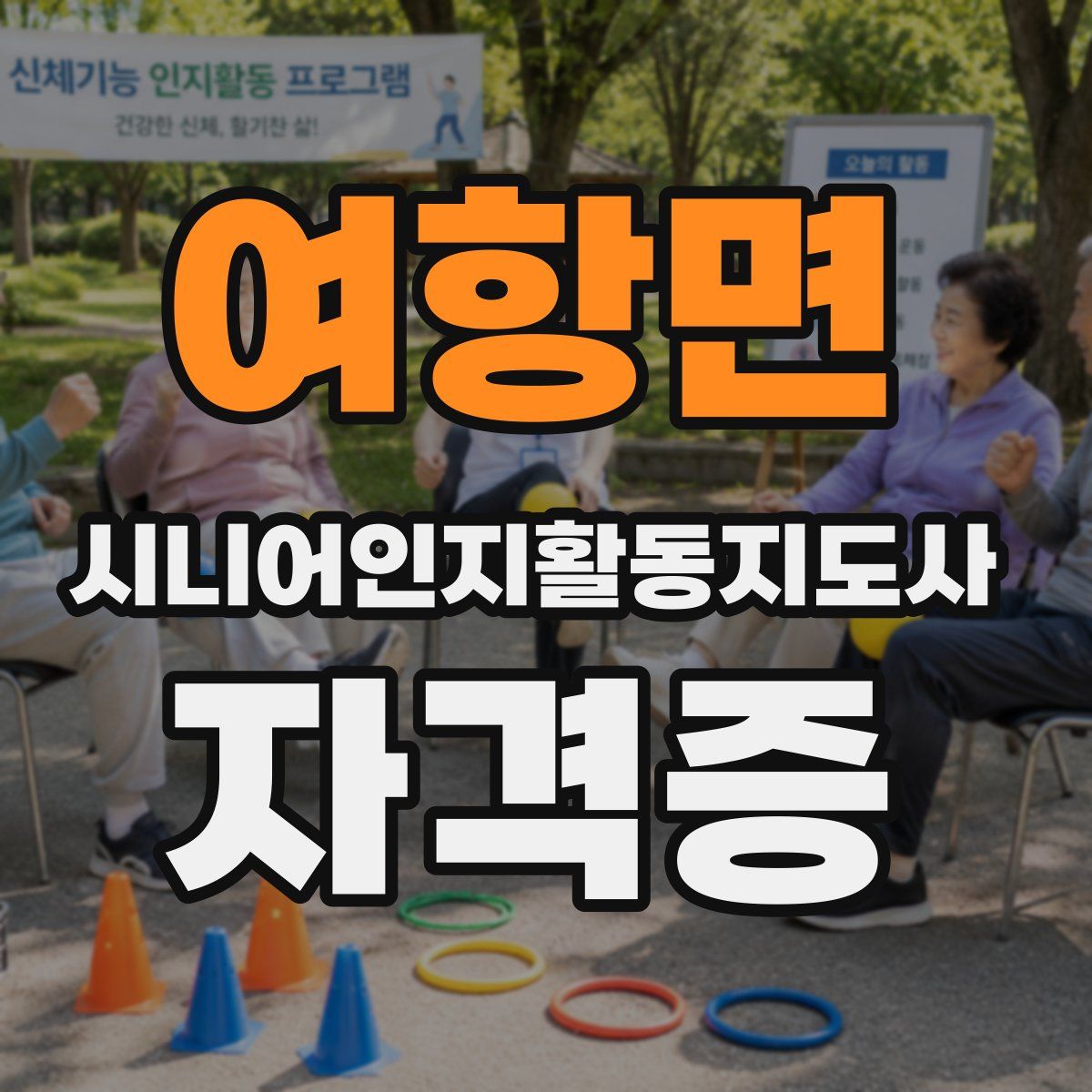 여항면 시니어인지활동지도사 자격증