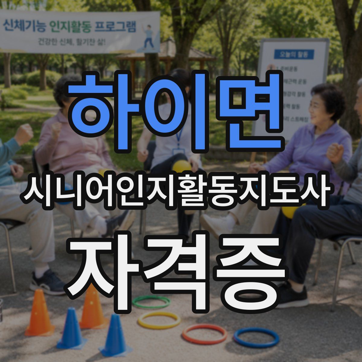 하이면 시니어인지활동지도사 자격증