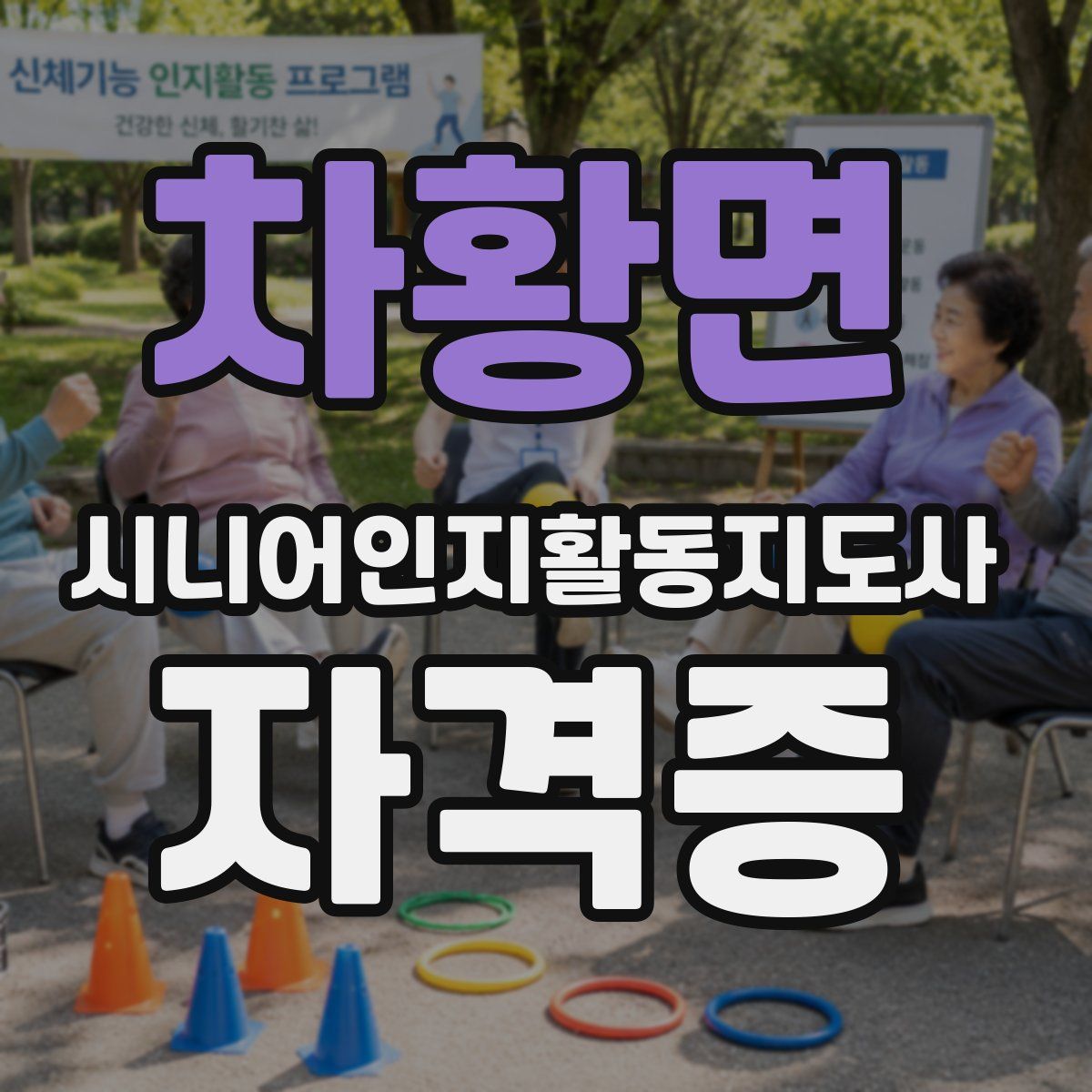 차황면 시니어인지활동지도사 자격증