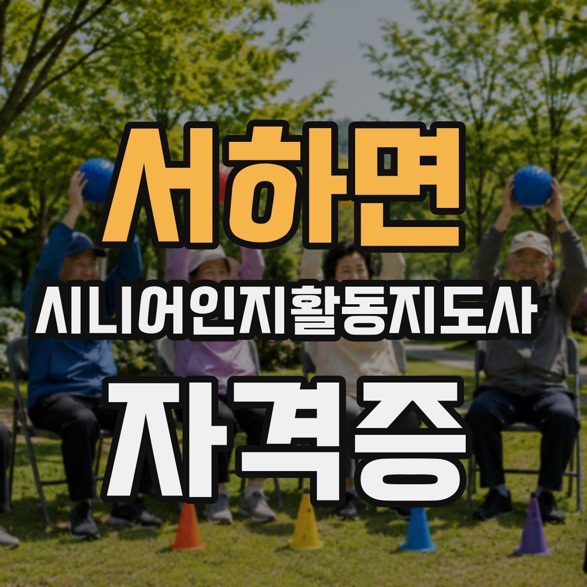 서하면 시니어인지활동지도사 자격증