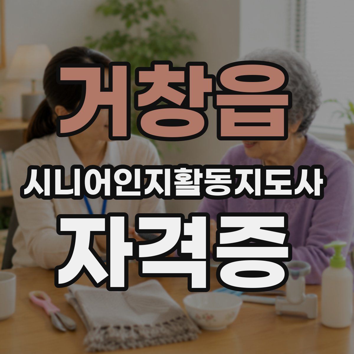 거창읍 시니어인지활동지도사 자격증