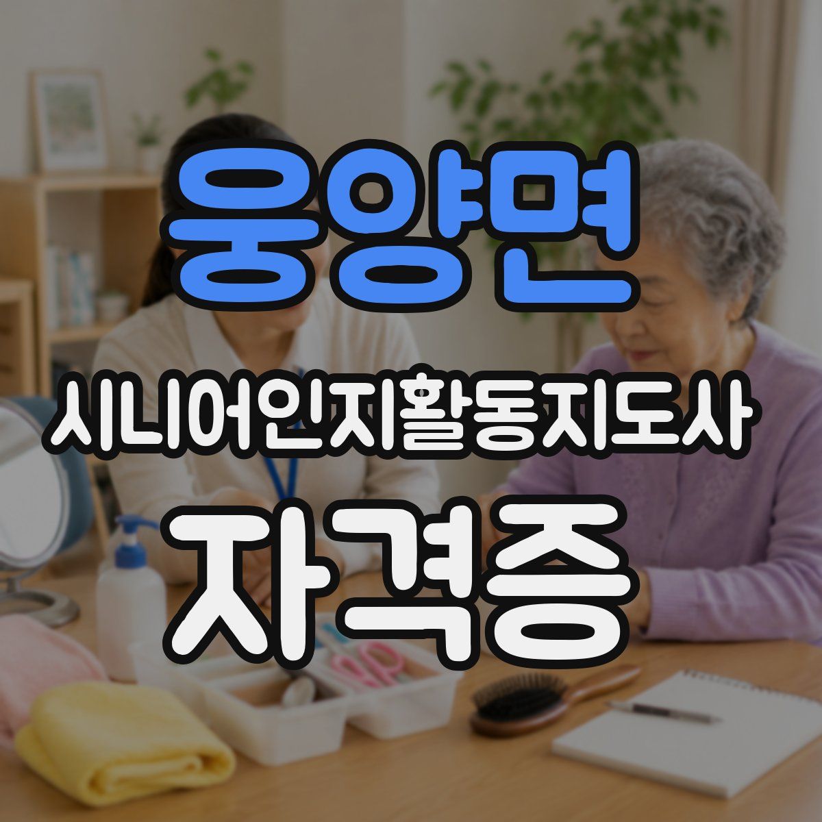 웅양면 시니어인지활동지도사 자격증
