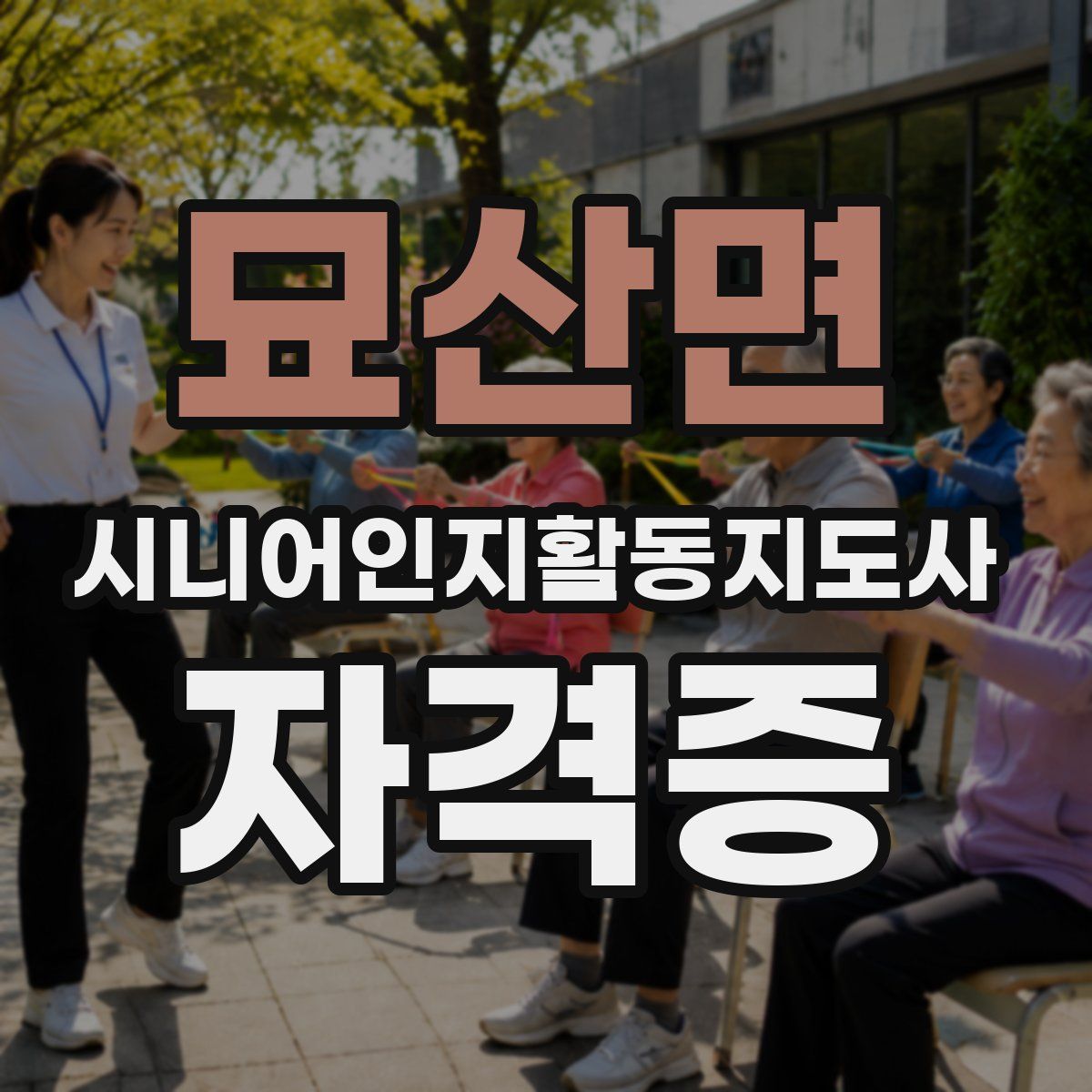 묘산면 시니어인지활동지도사 자격증