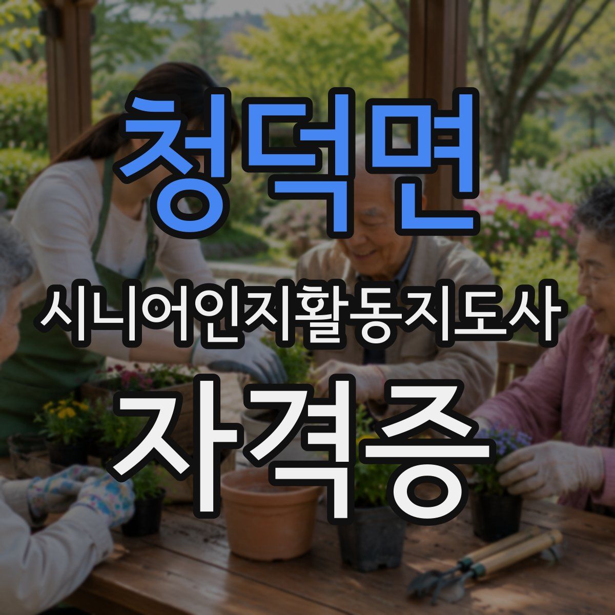 청덕면 시니어인지활동지도사 자격증