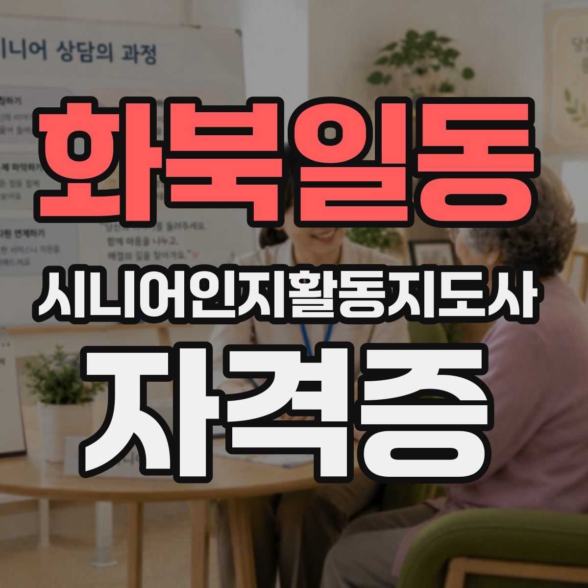 화북일동 시니어인지활동지도사 자격증