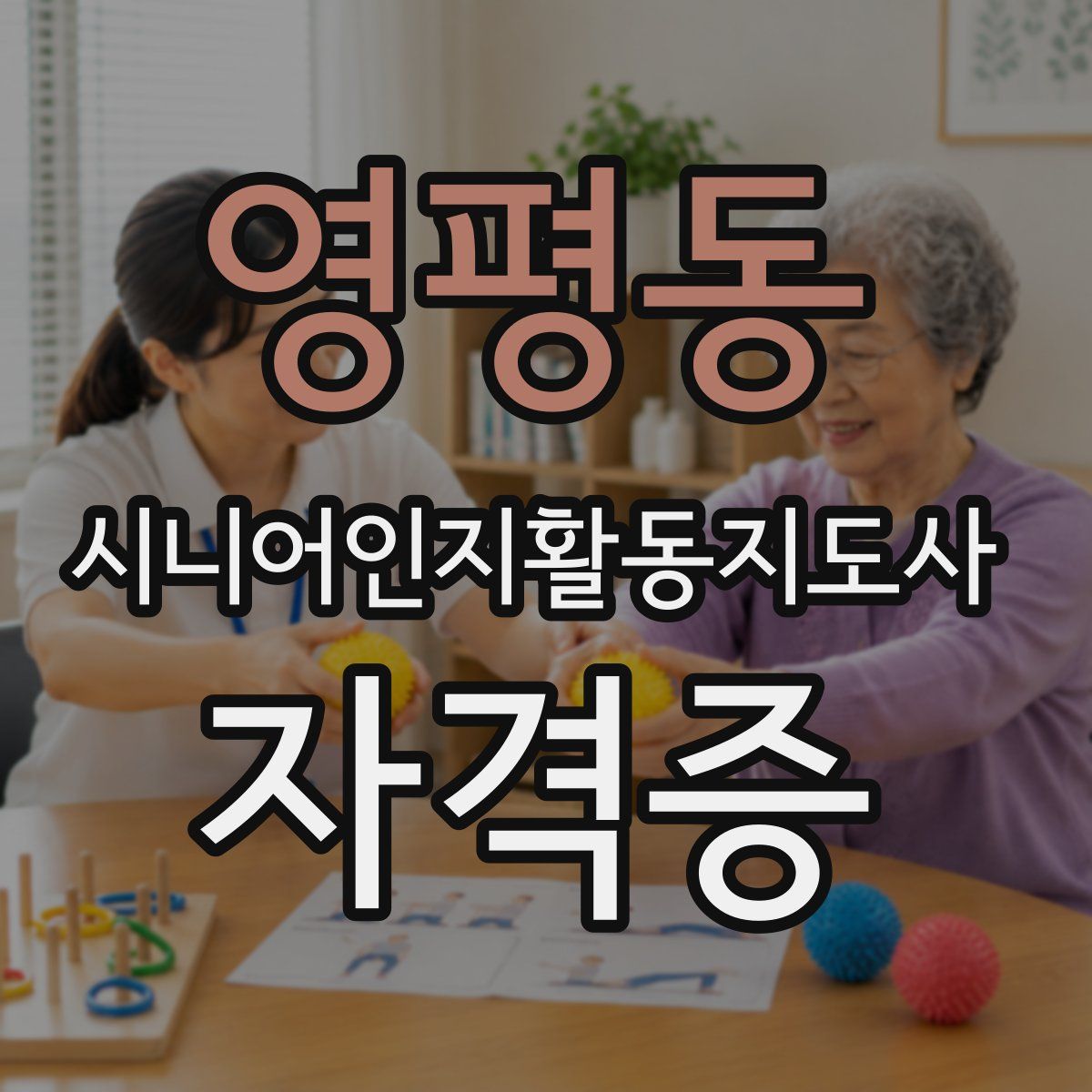 영평동 시니어인지활동지도사 자격증