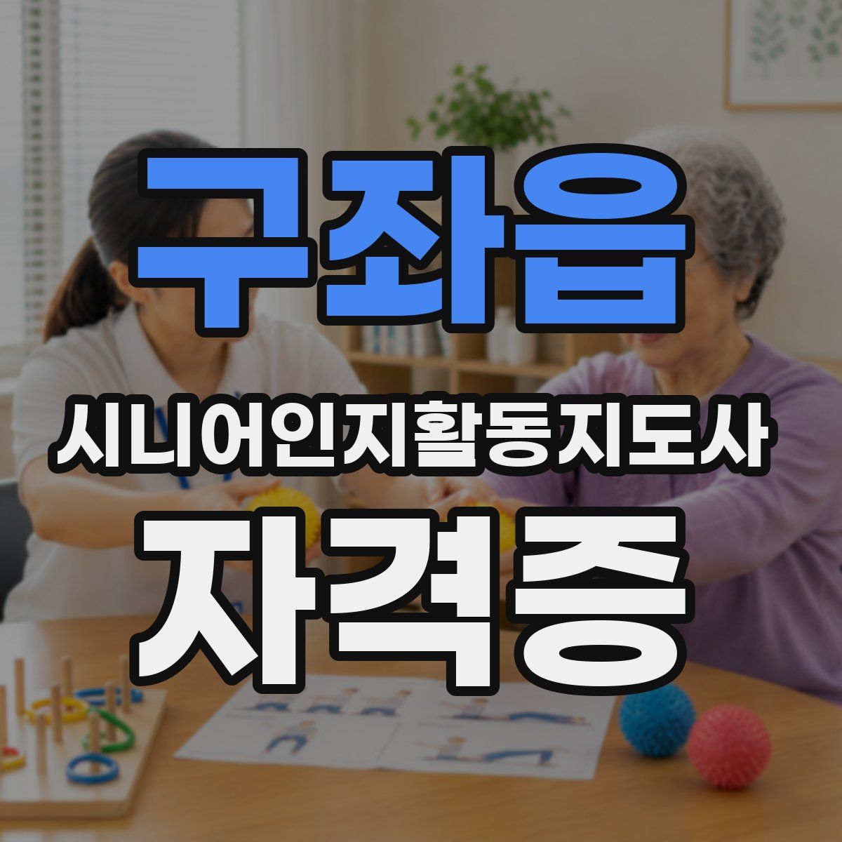 구좌읍 시니어인지활동지도사 자격증