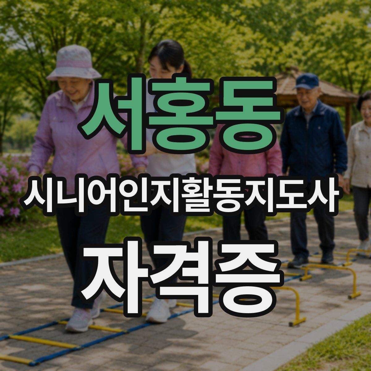 서홍동 시니어인지활동지도사 자격증